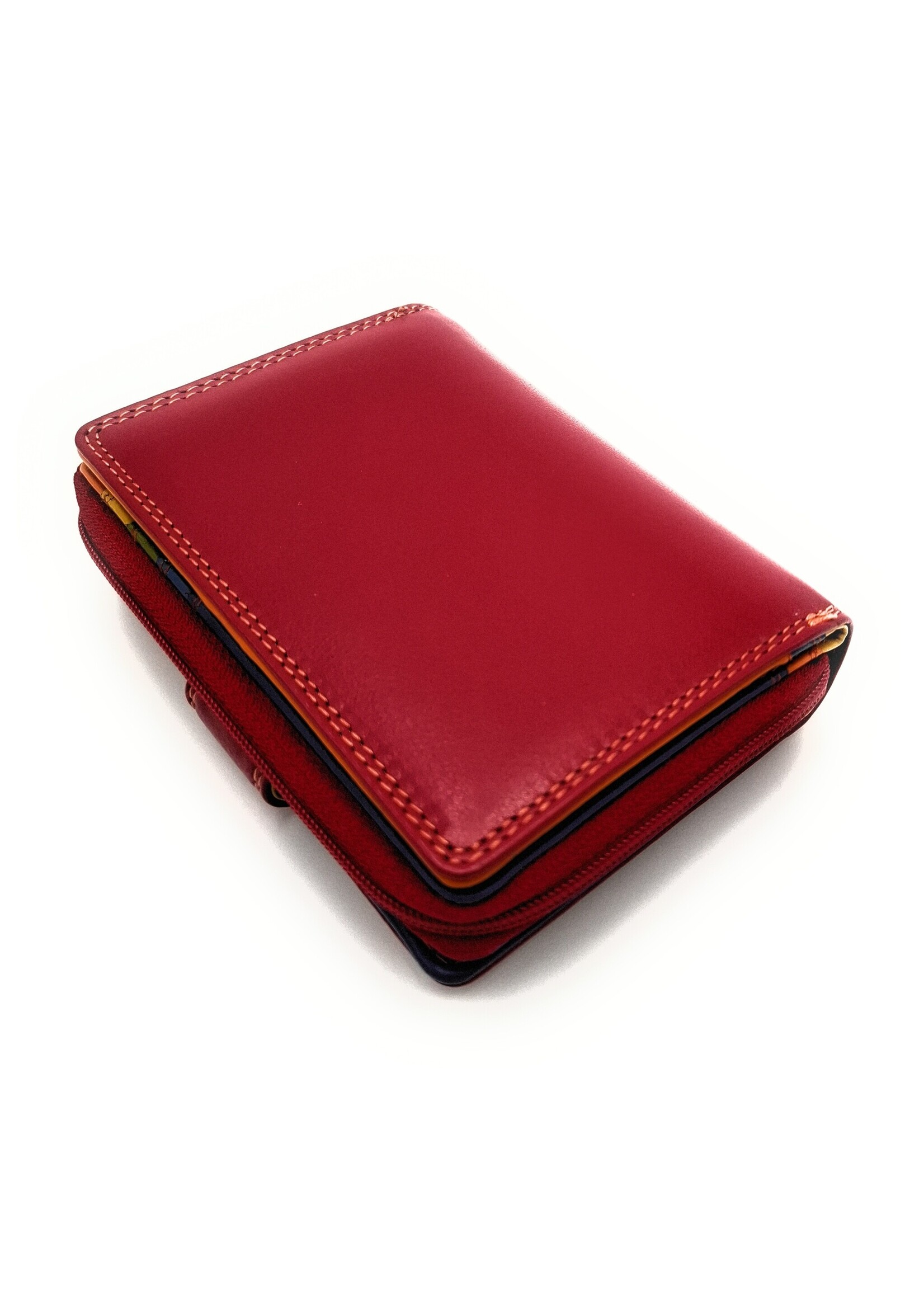 REDRUBI REDRUBI UM/1-425 MET RFID - LUXE DAMES PORTEMONNEE ROOD MULTICOLOUR