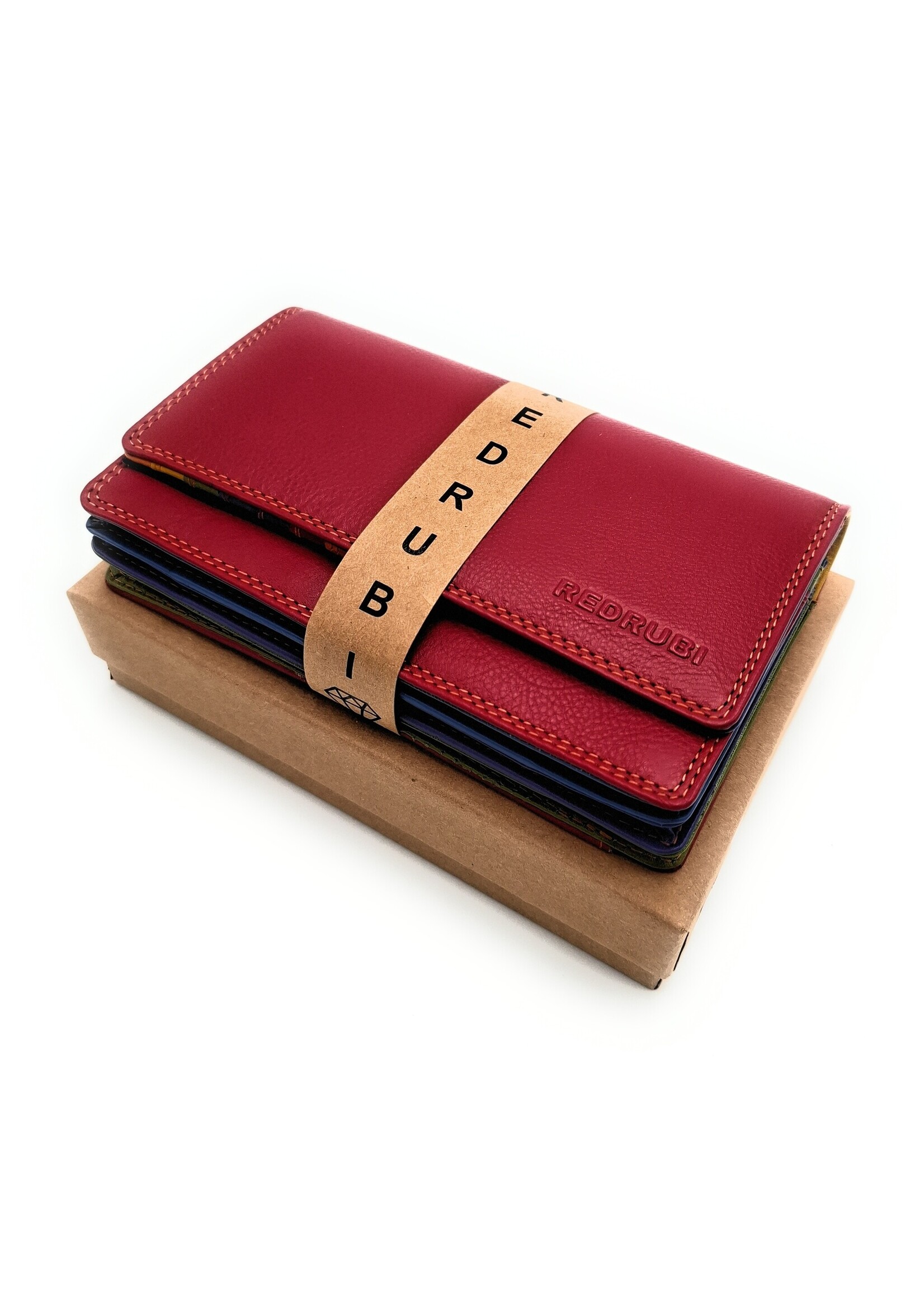 REDRUBI I  UM/1-424 ROOD LUXE DAMES PORTEMONNEE MET RFID