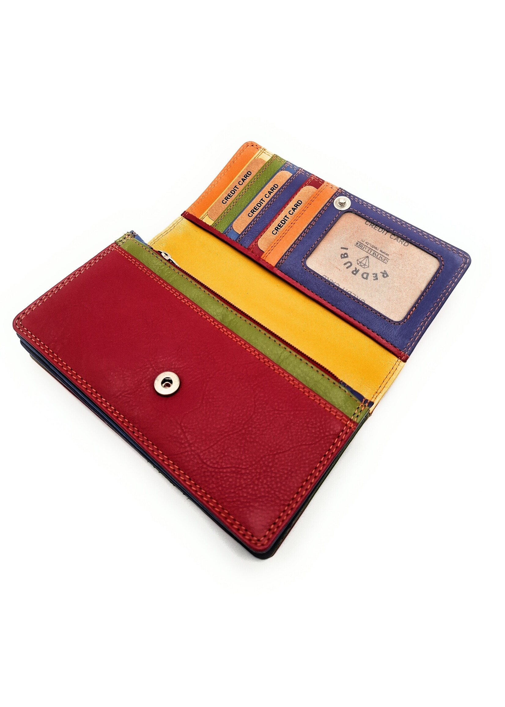 REDRUBI I  UM/1-424 ROOD LUXE DAMES PORTEMONNEE MET RFID