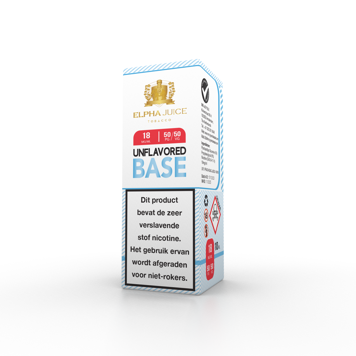 Elpha Juice UNFLAVORED BASE - 50PG/50VG - 18mg