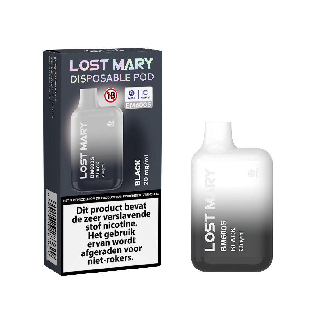 Lost Mary BM600S - BLACK - (Desert Tobacco) - 10Pcs, foto 2 van 3