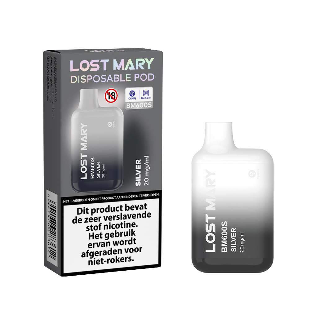 Lost Mary BM600S - SILVER - (Cuba Tobacco) - 10Pcs, foto 2 van 3