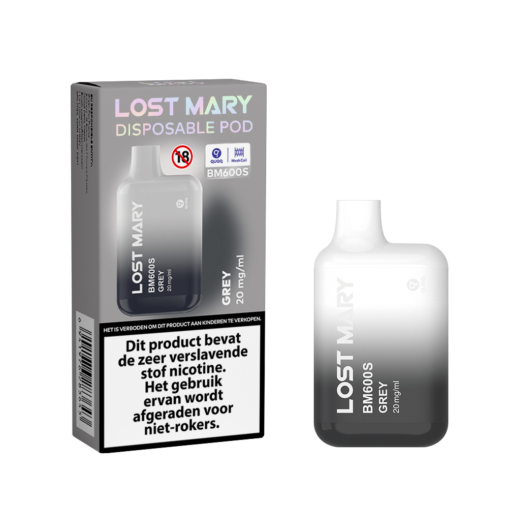 Lost Mary BM600S - GREY - (Nuts Tobacco) - 10Pcs, foto 2 van 3