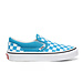 Vans Kids Classic Slip-On Schoenen Checkerboard  Blue White