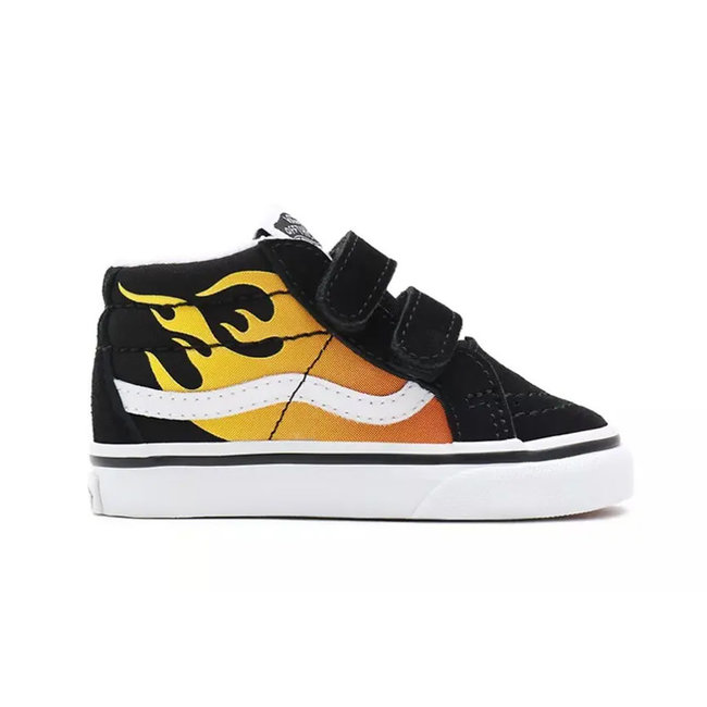 Kids Sk8 Mid V Schoenen Black Flame - RSI