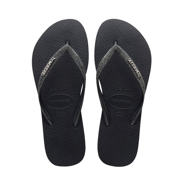 Havaianas Slim Flatform Slippers - Black