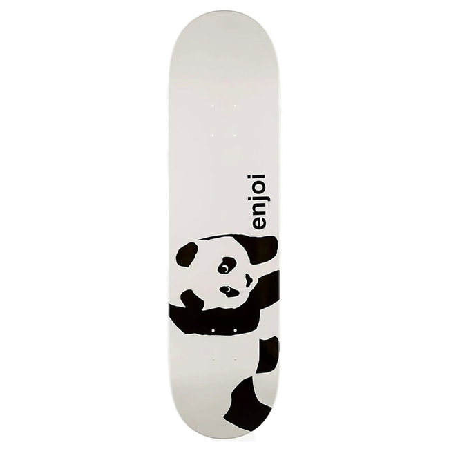Enjoi Panda Logo 8.0" Skateboard Deck - Wit