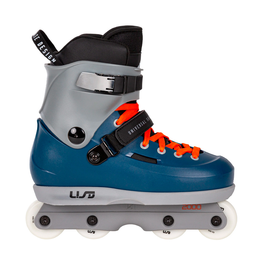 USD Allstar Sway 2000 Stuntskates - Grey/Blue/Orange - RSI