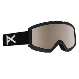 Anon Helix 2.0 Goggles + Spare Lens - Black/Silver Amber