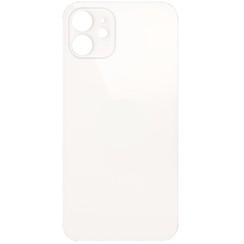 For iPhone 12 Back Glass White (Enlarged camera frame)