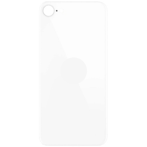 For iPhone SE2020 Back Glass White (Enlarged camera frame)