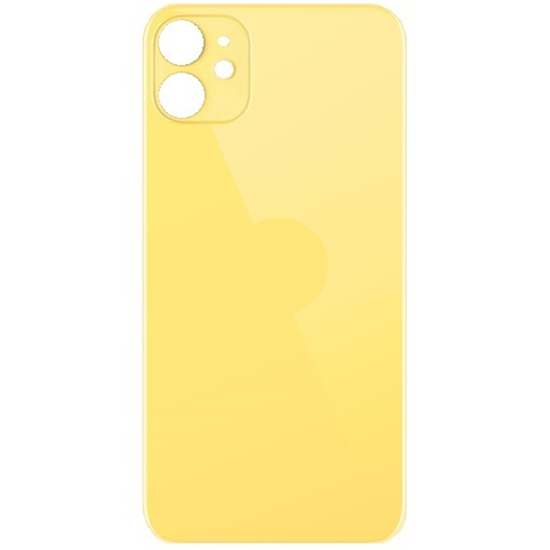 For iPhone 11 Back Glass Yellow (Enlarged camera frame)