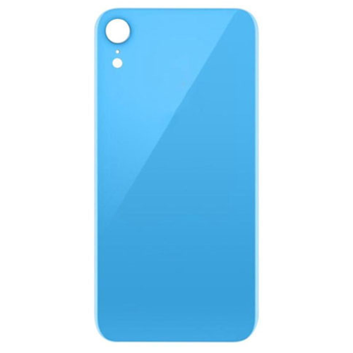For iPhone XR Back Glass Blue (Enlarged camera frame)