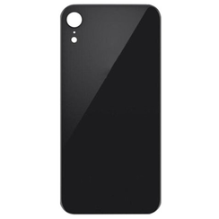 For iPhone XR Back Glass Black (Enlarged camera frame)