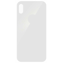 For iPhone X Back Glass White (Enlarged camera frame)