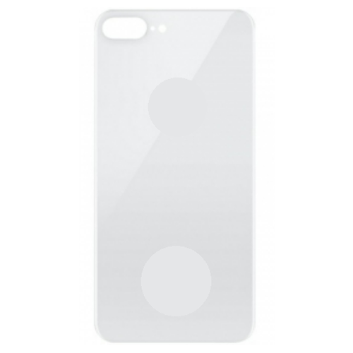 For iPhone 8 Plus Back Glass White (Enlarged camera frame)
