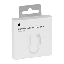 Apple Lightning To 3.5mm Jack Adapter White (Retail Box)