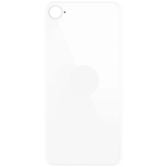 For iPhone SE2022 Back Glass White (Enlarged camera frame)