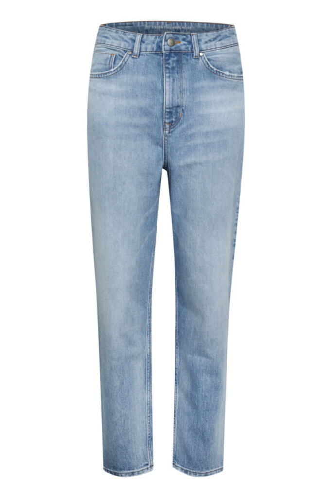 My Essential Wardrobe 34 The Mom 139 XHIGH Straight Y - Light Blue retro wash