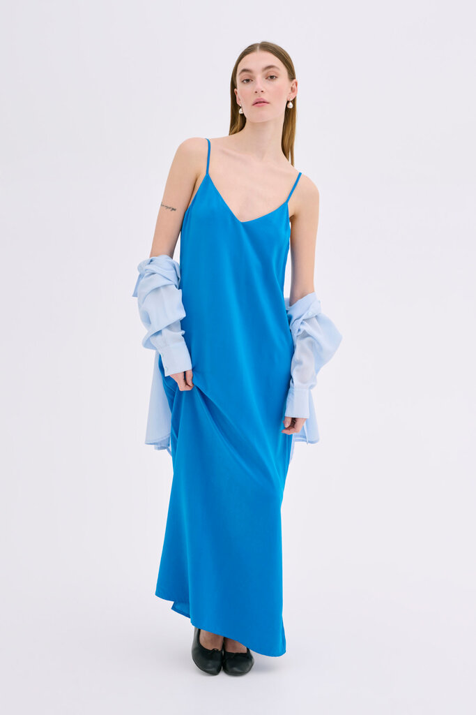 My Essential Wardrobe EstelleMW Strap Long Dress - Directoire blue