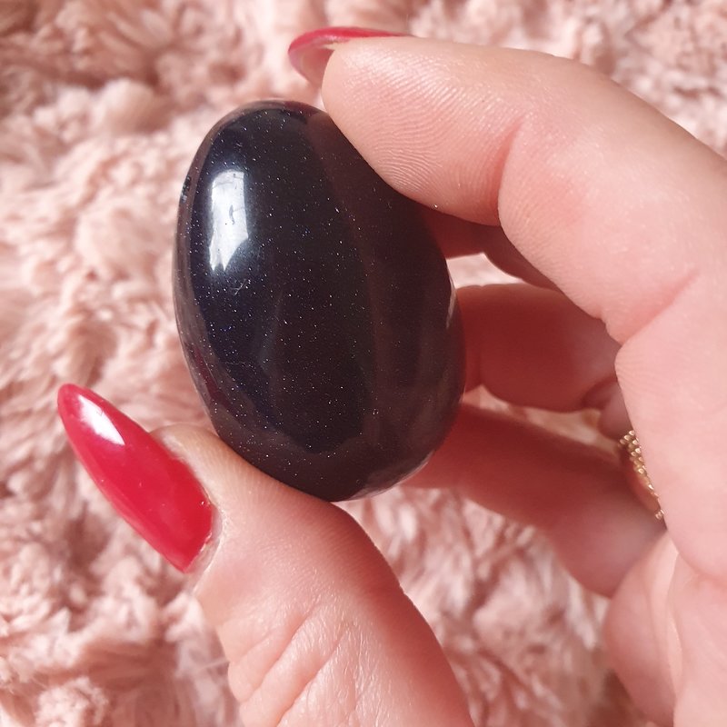 Blue Gold stone yoni egg