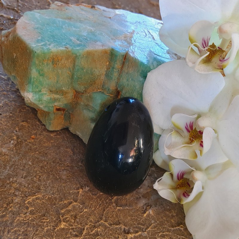 Black Obsidian yoni egg