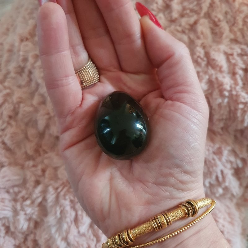 Black Obsidian yoni egg