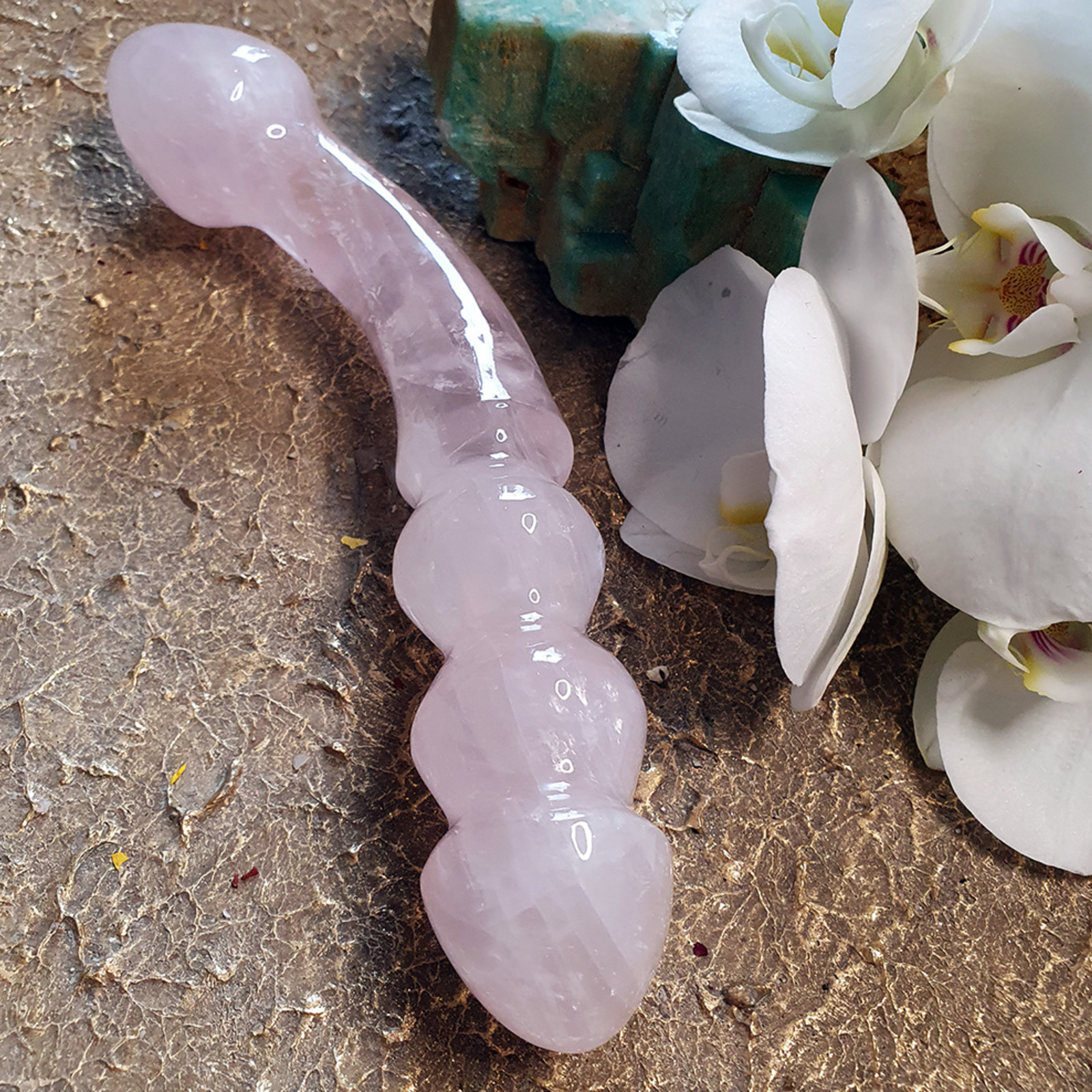 Aleyna - Rose Quartz yoni wand