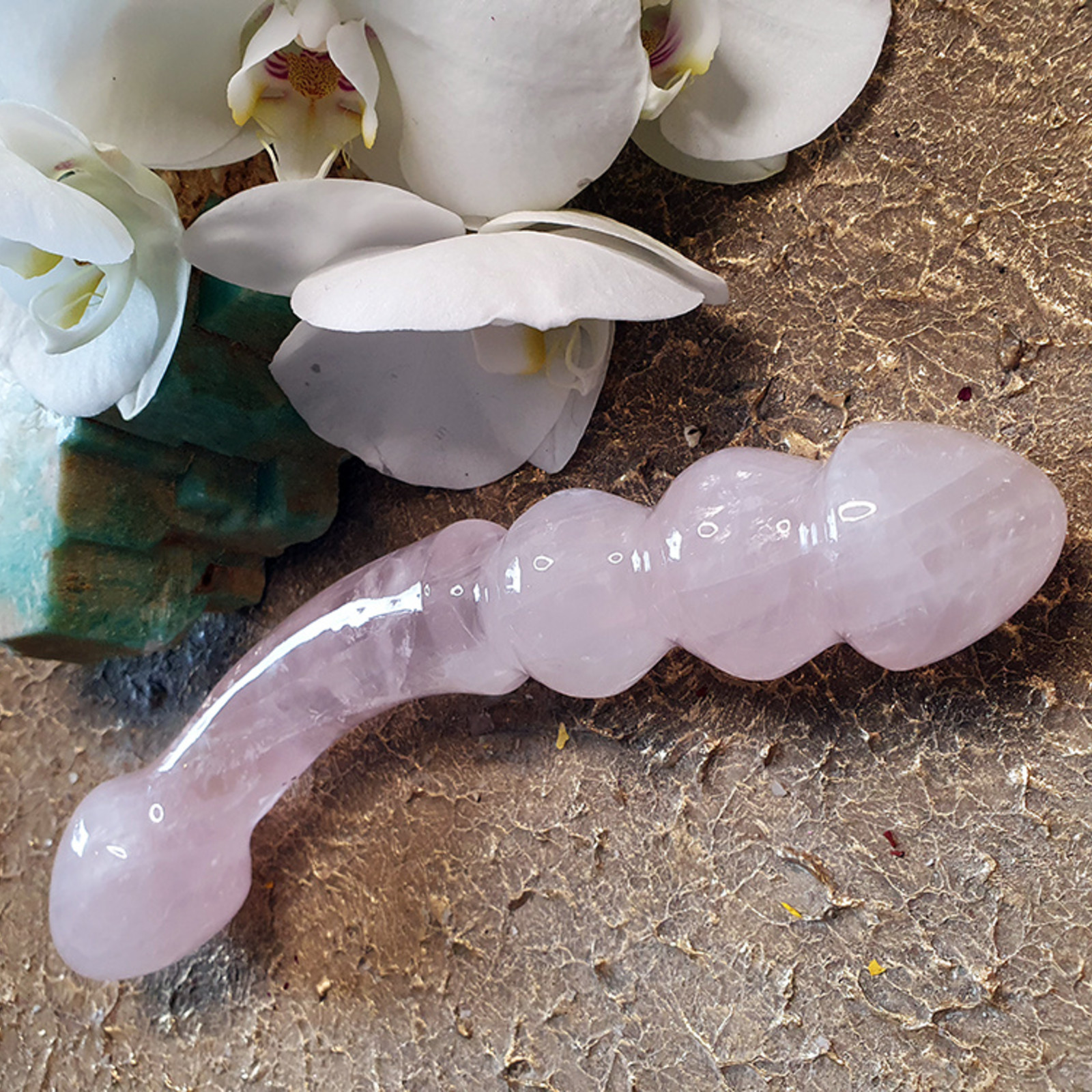 Aleyna - Rose Quartz yoni wand