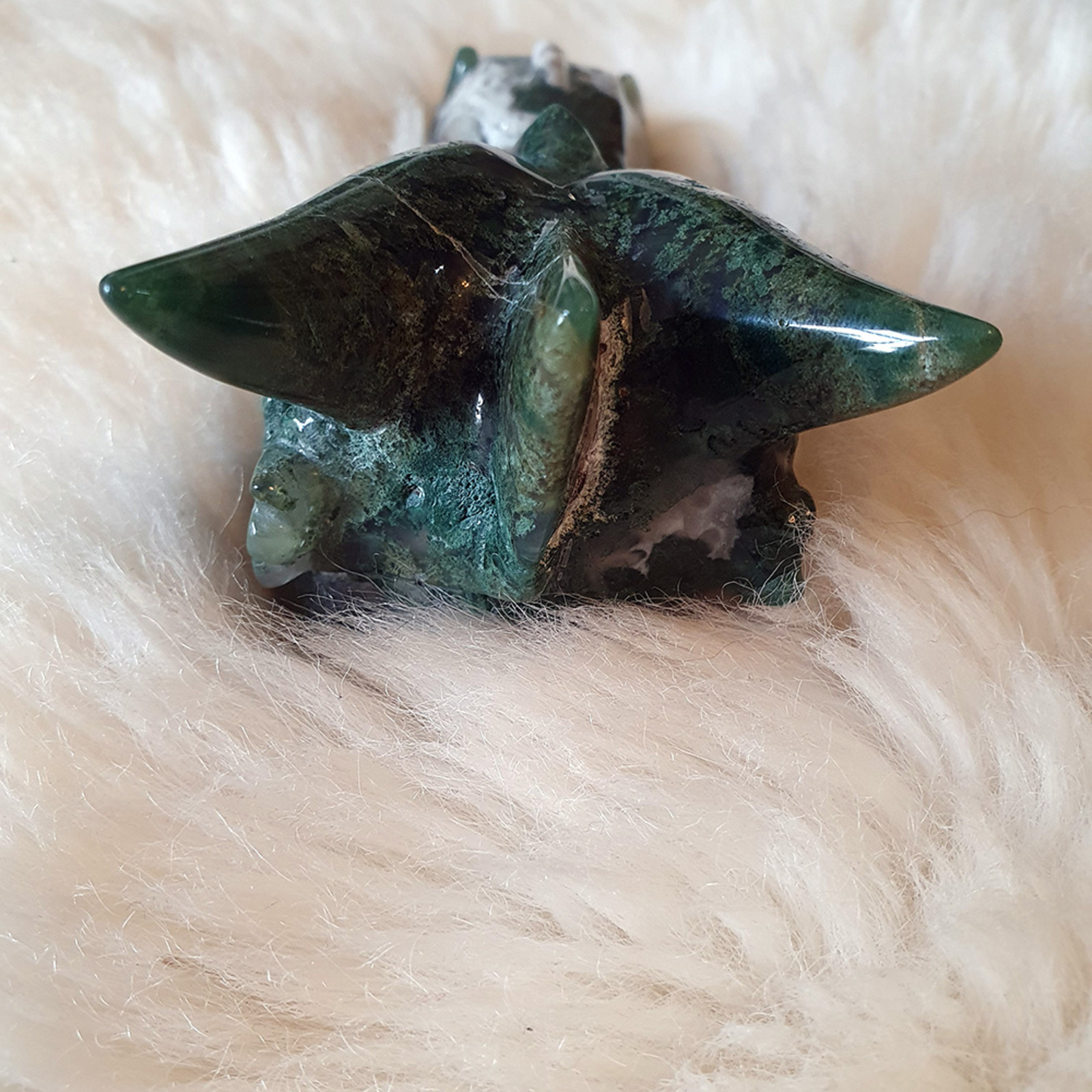 Crystal Dragon Buster - Moss Agate