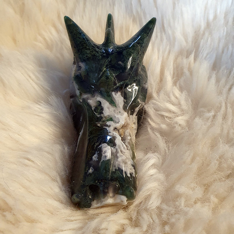 Crystal Dragon Buster - Moss Agate