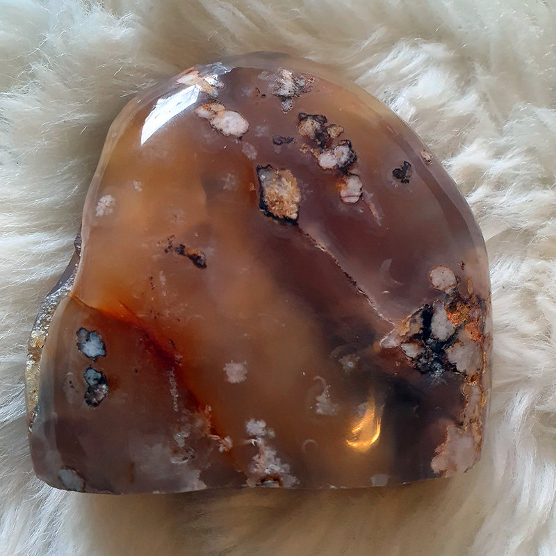 Flower Agate Sculpture