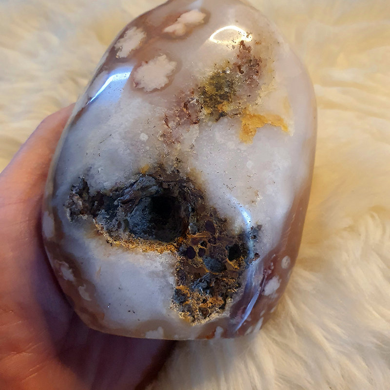 Flower Agate Sculpture