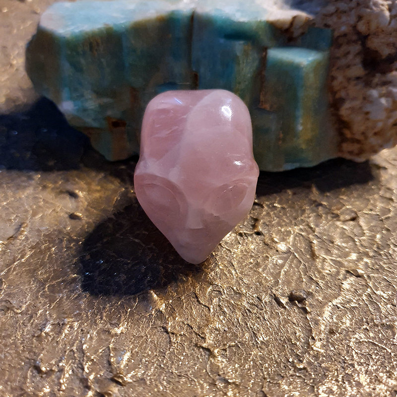 Crystal Alien Rose - Roze Quartz