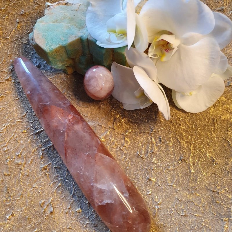Combideal Fire quartz yoni egg + Your ever unfolding rose