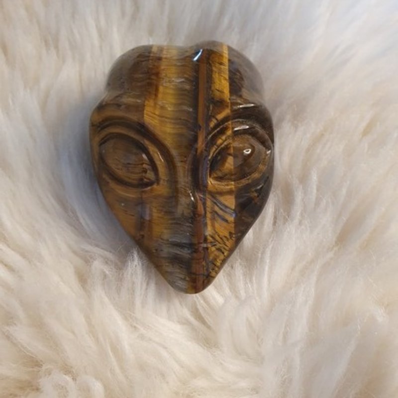 Crystal Alien Dagda - Tiger Eye