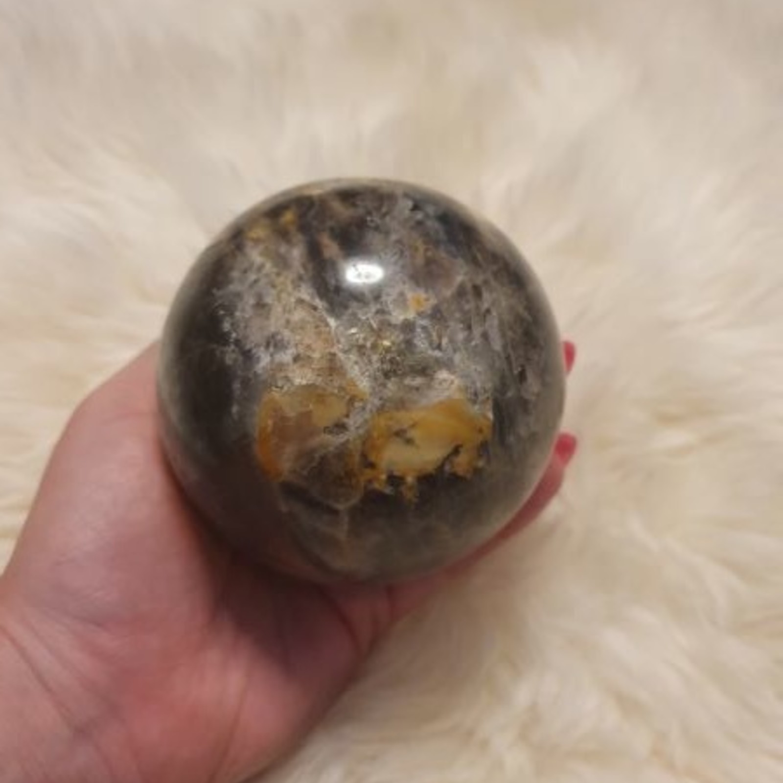 Black Moonstone Sphere