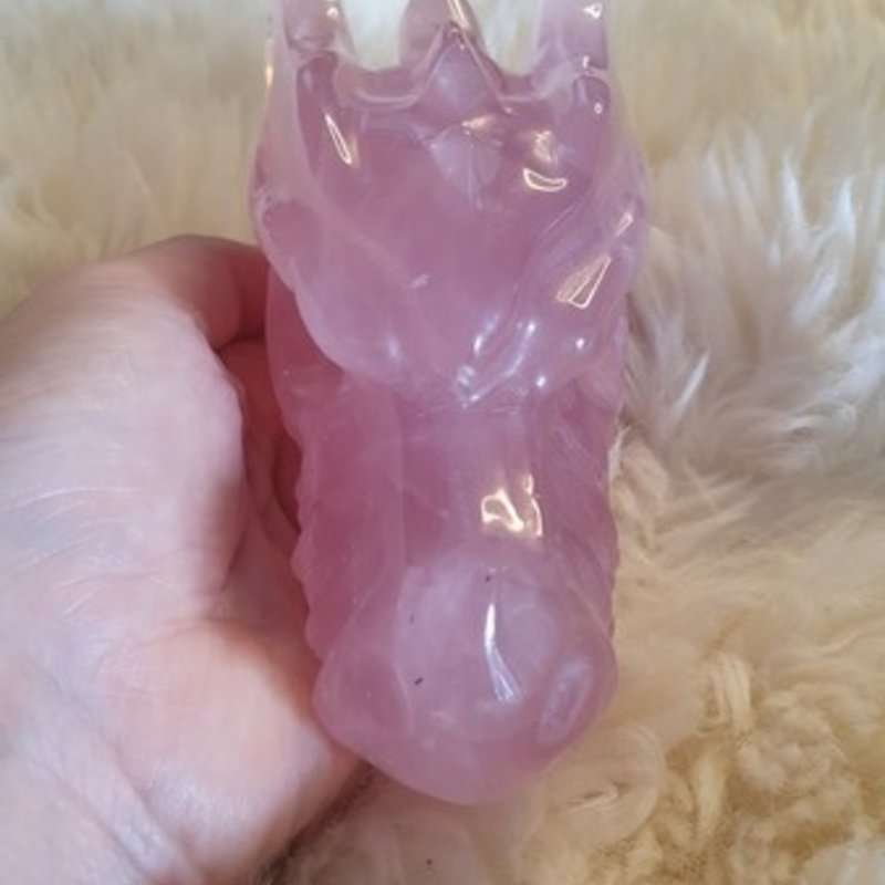 Chrystal Dragon Char - Rose Quartz