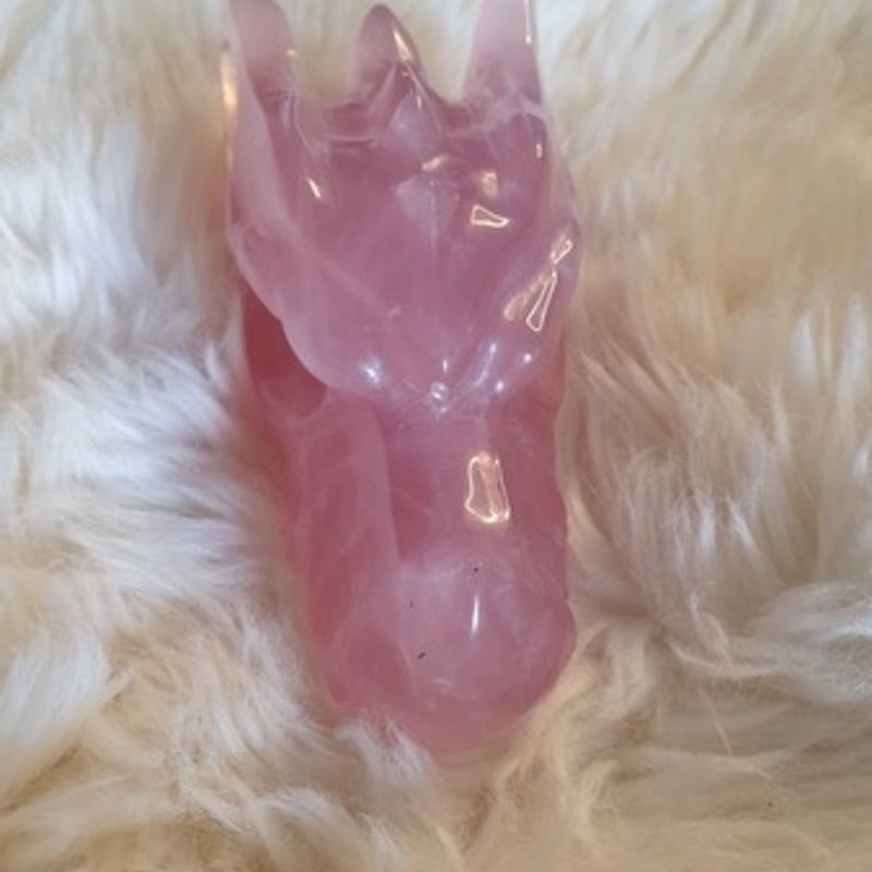 Chrystal Dragon Char - Rose Quartz