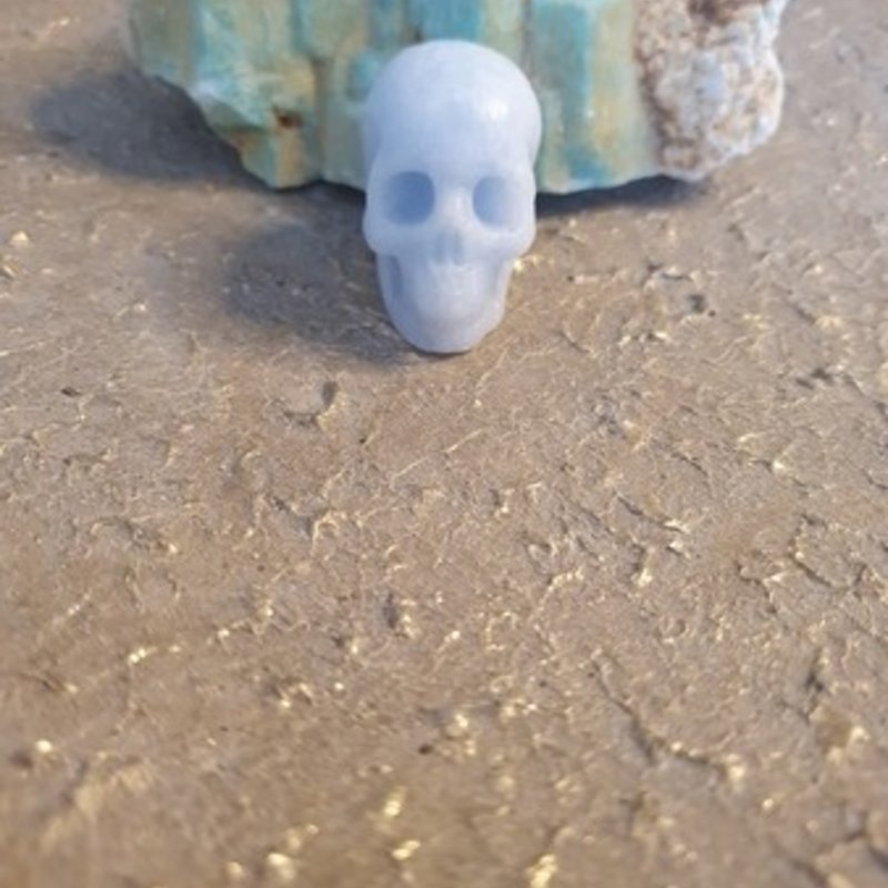 Crystal Skull Naughty Jane - Blue Calcite