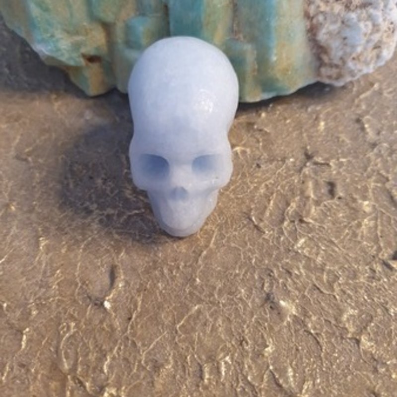 Crystal Skull Naughty Jane - Blue Calcite