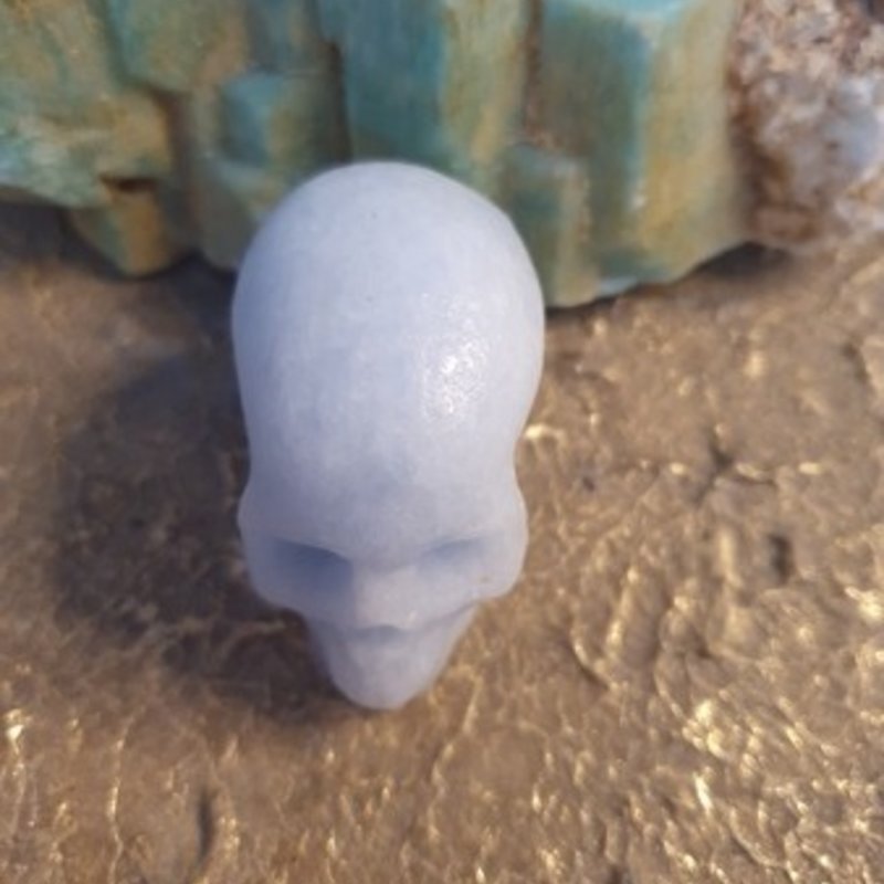 Crystal Skull Naughty Jane - Blue Calcite