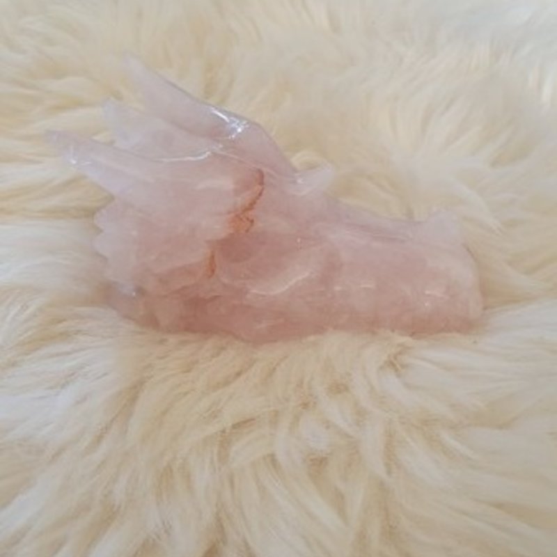 Crystal Dragon Laura - Rose Quartz