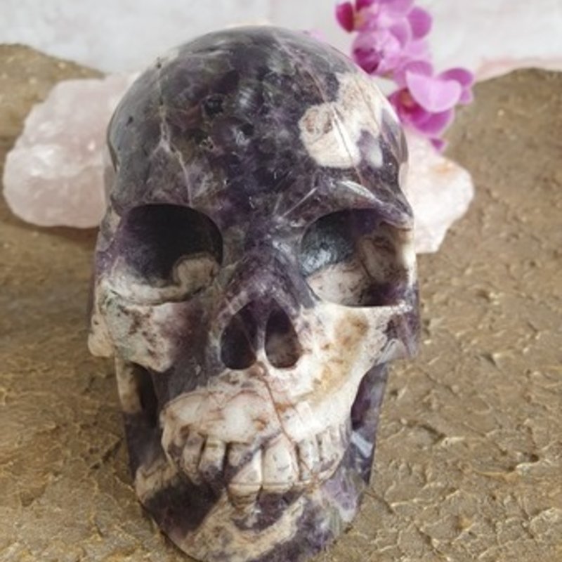 Crystal Skull Milly, Chevron Amethyst