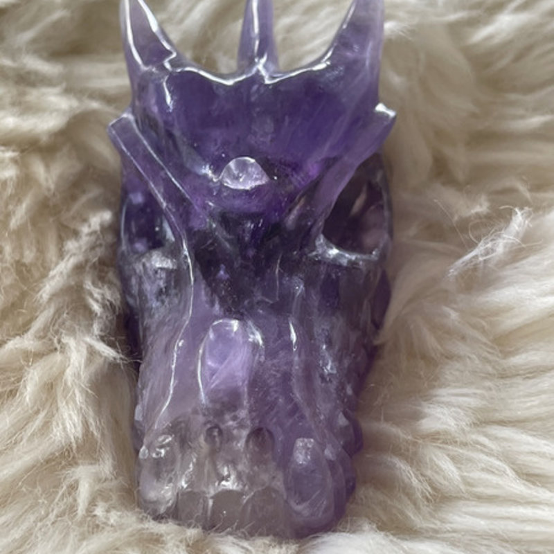 Mehit - Amethist Clear Crystal Dragon