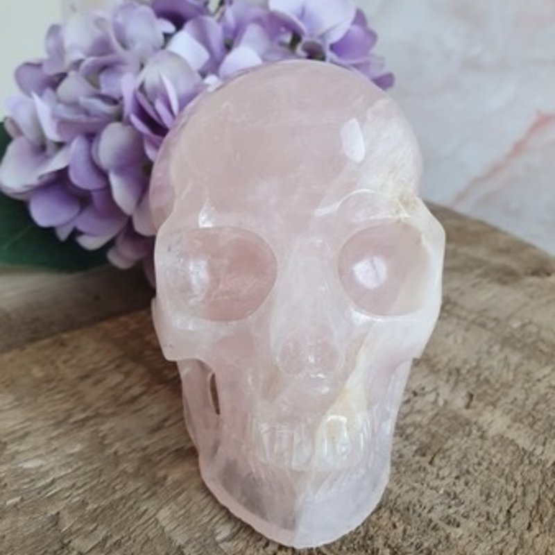 Tatiana - Crystal Skull Rose Quarts