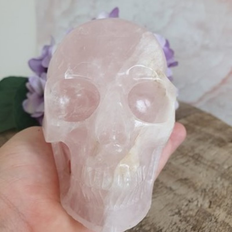 Tatiana - Crystal Skull Rose Quarts