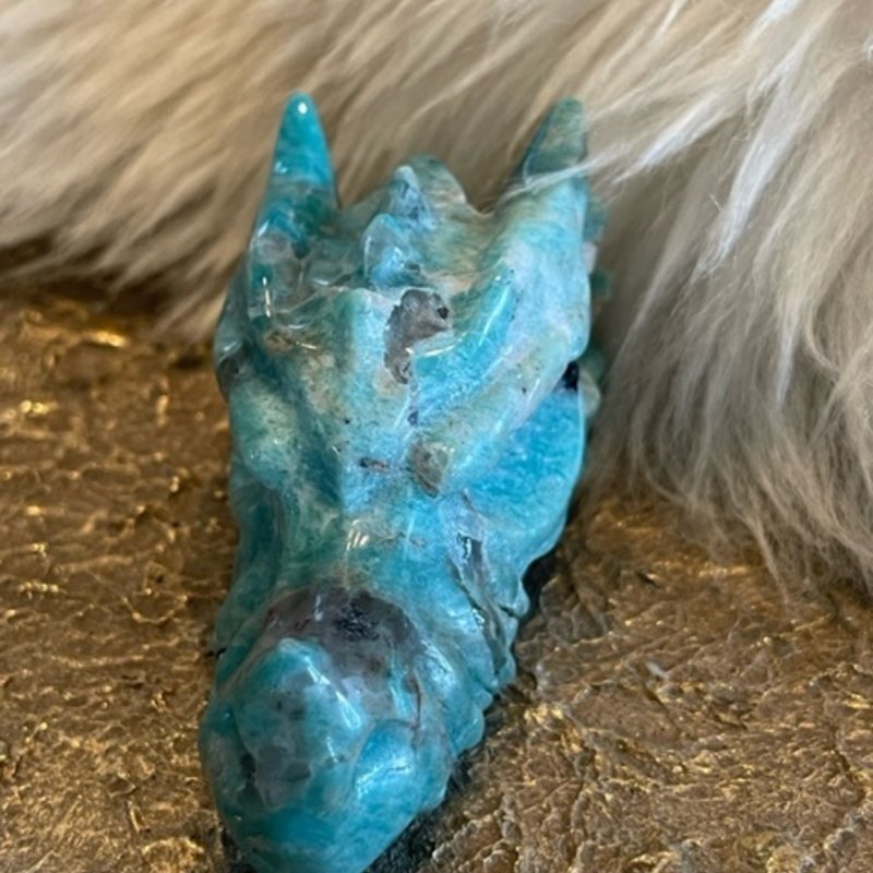 Sheila - Amazonite Crystal Dragon