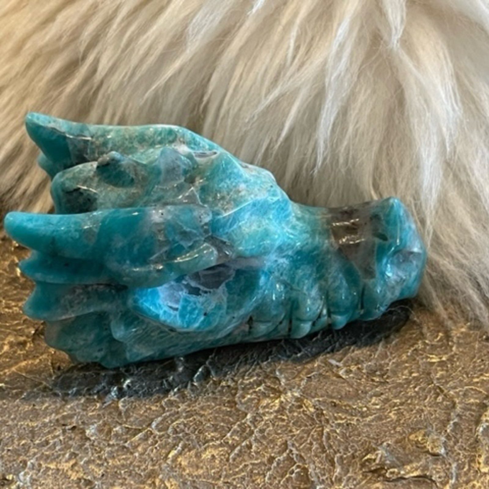 Sheila - Amazonite Crystal Dragon