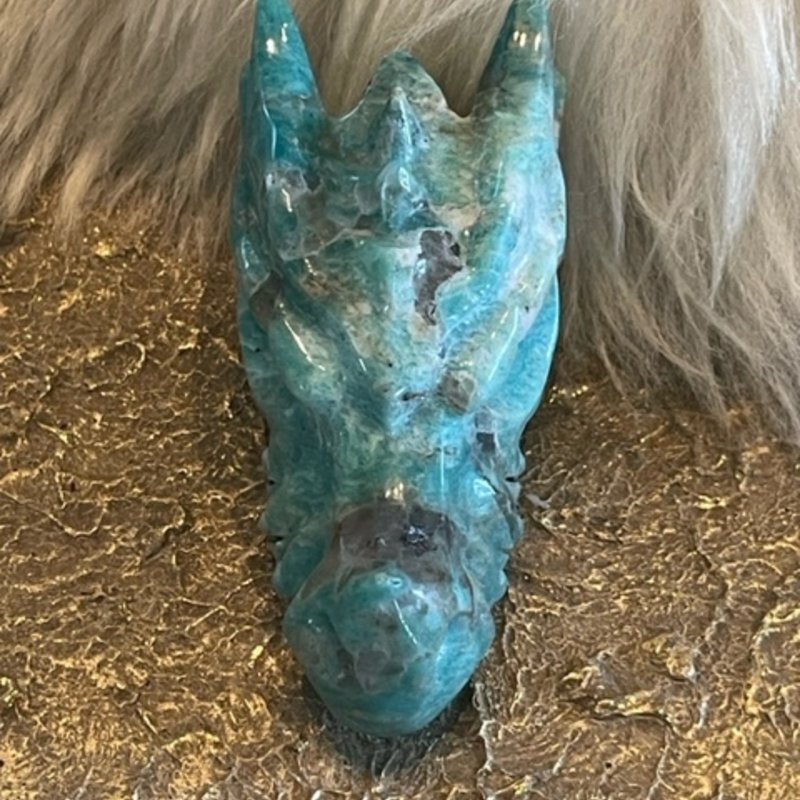 Sheila - Amazonite Crystal Dragon